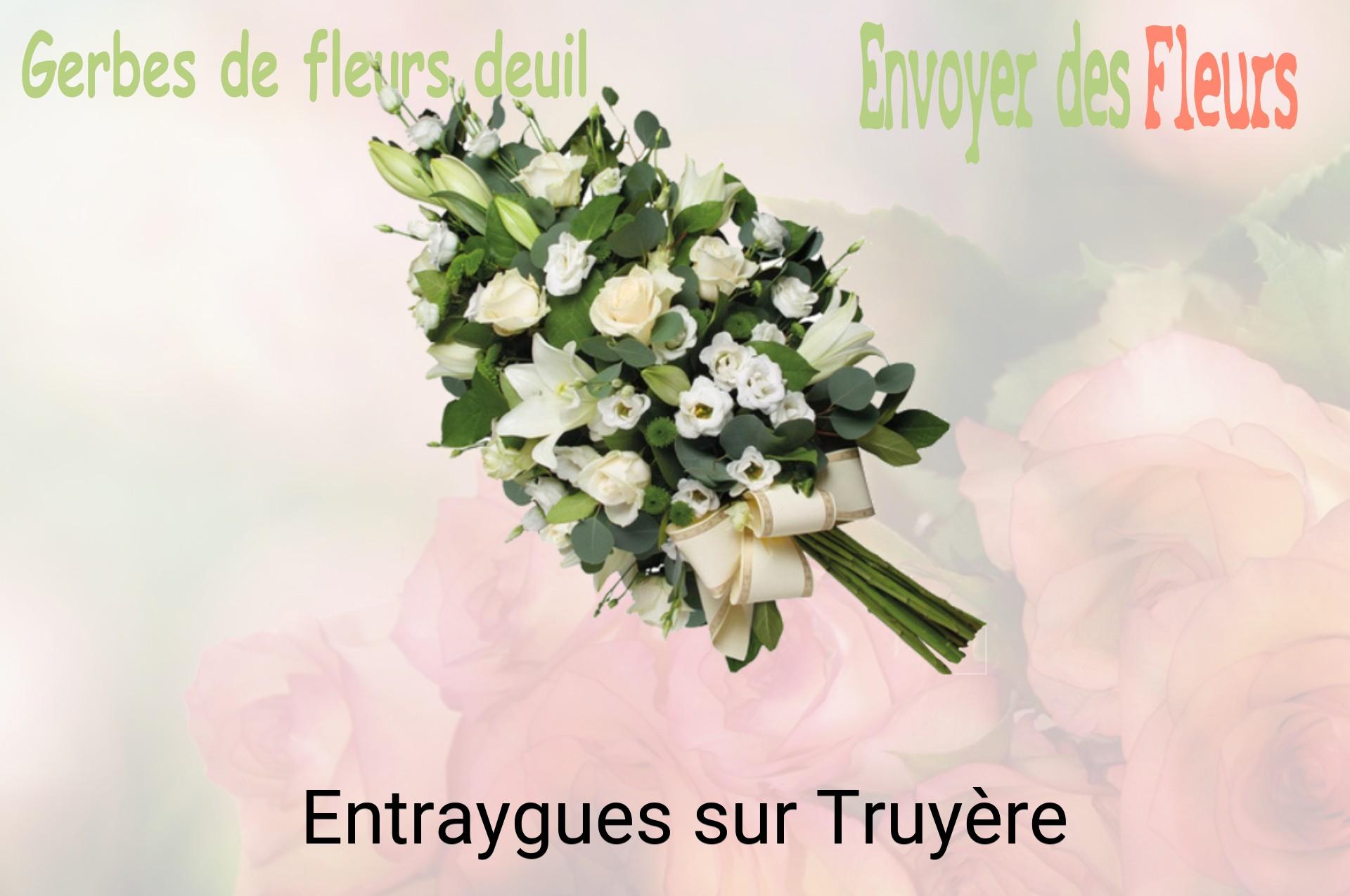 Gerbe de fleurs de deuil livrée à Entraygues-sur-Truyère